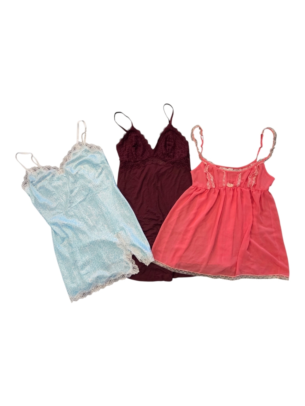 Victoria's Secret and Sonoma, Babydoll Chemise, Silhoutte, V-neckline With Lace